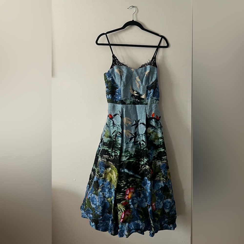 Tracy Reese Blue Floral Dress